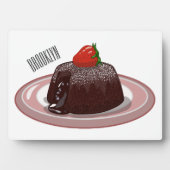 チョコレートラバーケーキ漫画イラストレーション フォトプラーク (正面)