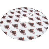 チョコレートラバーケーキ漫画イラストレーション ブラッシュドポリエステルツリースカート (アングル)