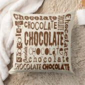 チョコレートラバーズフォントジャムブルスクエア装飾用クッション クッション (ブランケット)