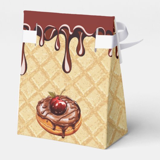 チョコレートラバードーナツ子供の誕生日パーティー抱き枕 フェイバーボックス (裏面サイド)