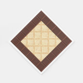 チョコレートラバーナプキン、チョコレートバー スタンダードランチョンナプキン (角)