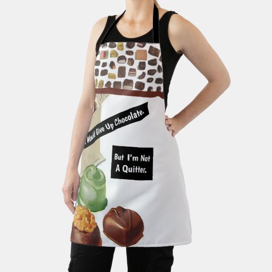 チョコレートラバーヴィンテージおもしろい皮肉 エプロン (インサイチュ)