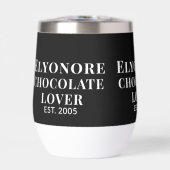 チョコレートラバー 白文字 名前入り設立年 (正面)