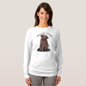 チョコレートラブパピーTシャツ Tシャツ (正面フル)