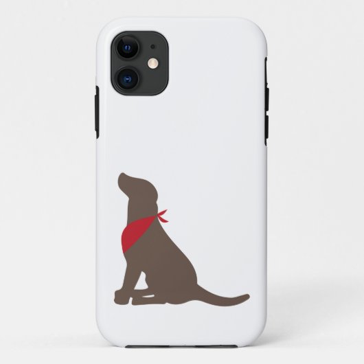 チョコレートラブラドル・レトリーバー犬のiPhone 5の場合 Case-Mate iPhoneケース (裏面)