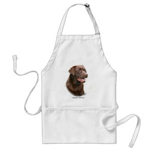 チョコレートラブラドル・レトリーバー犬 スタンダードエプロン