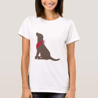 チョコレートラブラドル・レトリーバー犬 Tシャツ