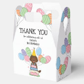 チョコレートラブラドードル誕生日サンキューオベビーボックス フェイバーボックス (オープン)