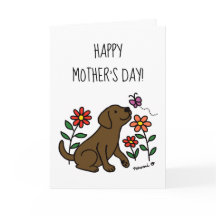 チョコレートラブラドールとグリーンマザーズデイ