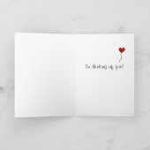 チョコレートラブラドールの子犬の抱擁漫画のハート カード (内部)