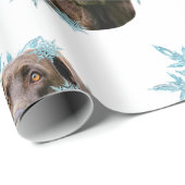 チョコレートラブラドールインザスノーフレーク ラッピングペーパー (ロールコーナー)