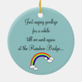 チョコレートラブラドールエンジェルとマムブラウン セラミックオーナメント (裏面)