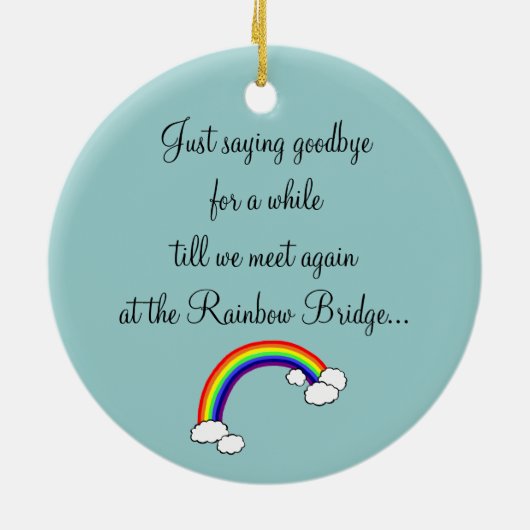 チョコレートラブラドールエンジェルとマムブラウン セラミックオーナメント (裏面)