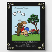 チョコレートラブラドールエンジェルとラブメモリアル フォトプラーク (正面)