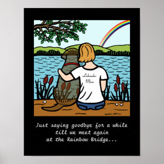 チョコレートラブラドールエンジェル&ママ ポスター