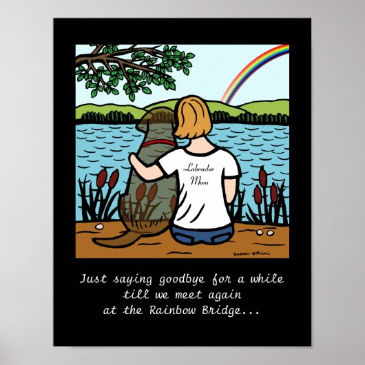 チョコレートラブラドールエンジェル&ママ ポスター (正面)