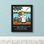 チョコレートラブラドールエンジェル&マムキャンバス キャンバスプリント (インサイチュ (ウッドフロア))