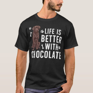 チョコレートラブラドールオーナーに捧ぐ チョコレート Tシャツ