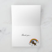 チョコレートラブラドールガーディアンエンジェルサンキュー カード (内部)