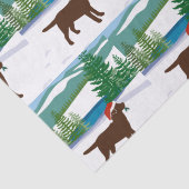 チョコレートラブラドールクリスマスウィンタービュー 薄葉紙 (詳細)