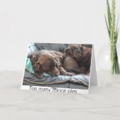 チョコレートラブラドールクリスマスカード シーズンカード (裏面)