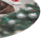 チョコレートラブラドールクリスマス カッティングボード (角)