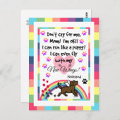 チョコレートラブラドールトロット記念はがき ポストカード (正面/裏面)