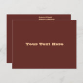 チョコレートラブラドールドッグファーブラウン無地のカラー ポストカード (正面/裏面)