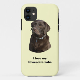 チョコレートラブラドールドッグ写真ポートレート iPhone 11 ケース