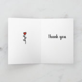 チョコレートラブラドールハートバルーンありがとう シーズンカード (内部)