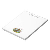 チョコレートラブラドールバードドッグサンセット ノートパッド (回転)