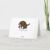 チョコレートラブラドールラブレターありがとう カード (裏面)