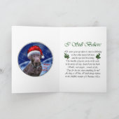 チョコレートラブラドールレトリエバークリスマスプレゼント シーズンカード (内部)