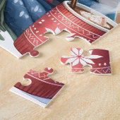 チョコレートラブラドールレトリエバーコージードッグクリスマス ジグソーパズル (側面)