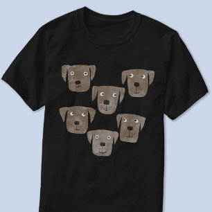 チョコレートラブラドールレトリエバードッグウォーター色 Tシャツ