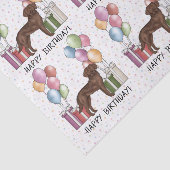 チョコレートラブラドールレトリエバードッグカラフル誕生日 薄葉紙 (詳細)