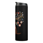 チョコレートラブラドールレトリエバードッグクリスマス タンブラー (回転右)