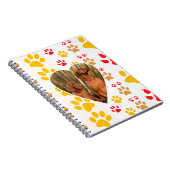 チョコレートラブラドールレトリエバードッグハートポープリント ノートブック (右側)