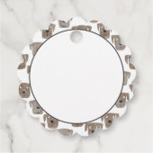 チョコレートラブラドールレトリエバードッグパターン フェイバータグ (裏面)