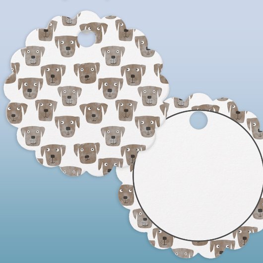 チョコレートラブラドールレトリエバードッグパターン フェイバータグ