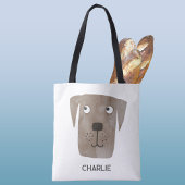 チョコレートラブラドールレトリエバードッグパーソナライズされた トートバッグ
