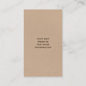 チョコレートラブラドールレトリエバードッグブリードシルエット 名刺 (裏面)