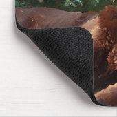 チョコレートラブラドールレトリエバードッグラバーガーデン マウスパッド (コーナー)