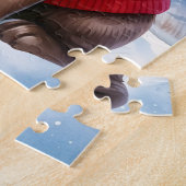 チョコレートラブラドールレトリエバーパピードッグクリスマス ジグソーパズル (側面)