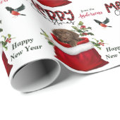 チョコレートラブラドールレトリエバーパピー抱き枕 ラッピングペーパー (ロールコーナー)