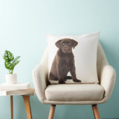 チョコレートラブラドールレトリエバーパピー クッション (椅子)