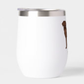 チョコレートラブラドールレトリエバーラボアート名前をカスタムする (右面)