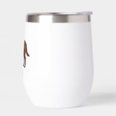 チョコレートラブラドールレトリエバーラボアート名前をカスタムする (左面)