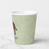 チョコレートラブラドールレトリエバーラボハッピーバースデー 紙コップ (左)