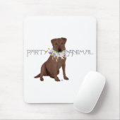 チョコレートラブラドールレトリバーパーティー マウスパッド (マウス)